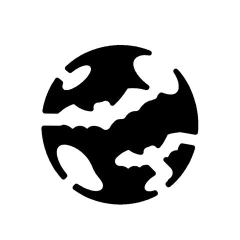 The free Bat and Moon stencil