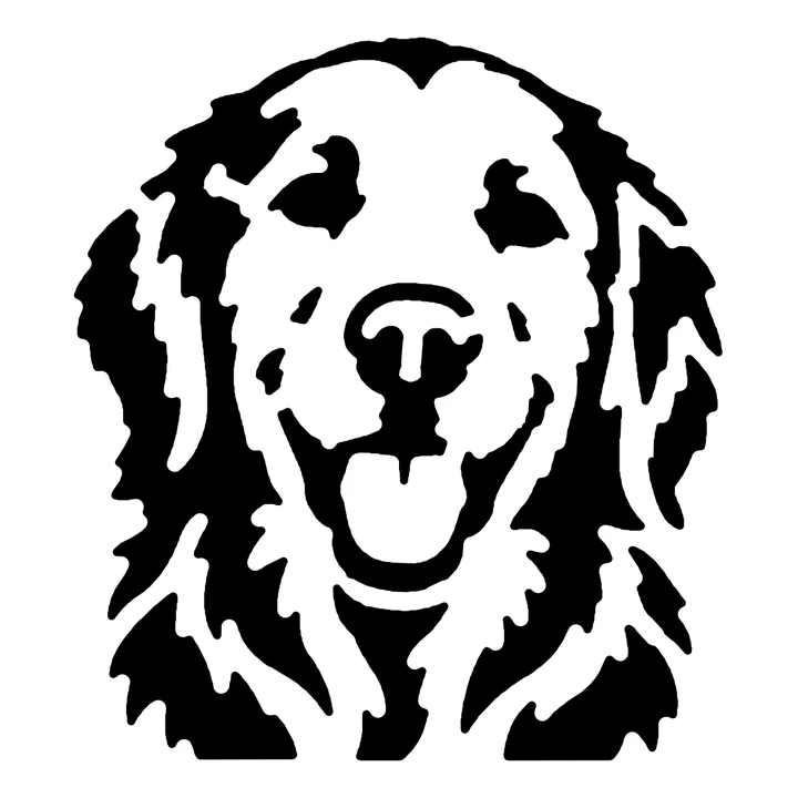 Challenging golden retriever pattern with fine fur detail