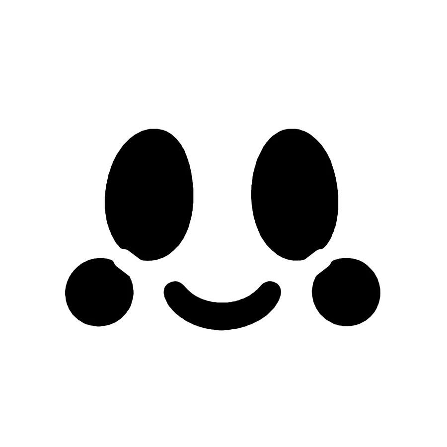 Cute Jack-o'-Lantern Face pumpkin stencil, shown glowing