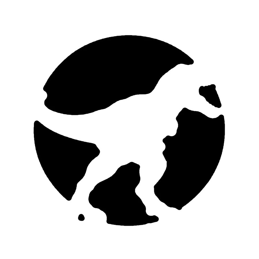 T. Rex and Moon pumpkin stencil, shown glowing